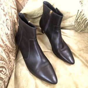 L.K.Bennett Black leather Booties